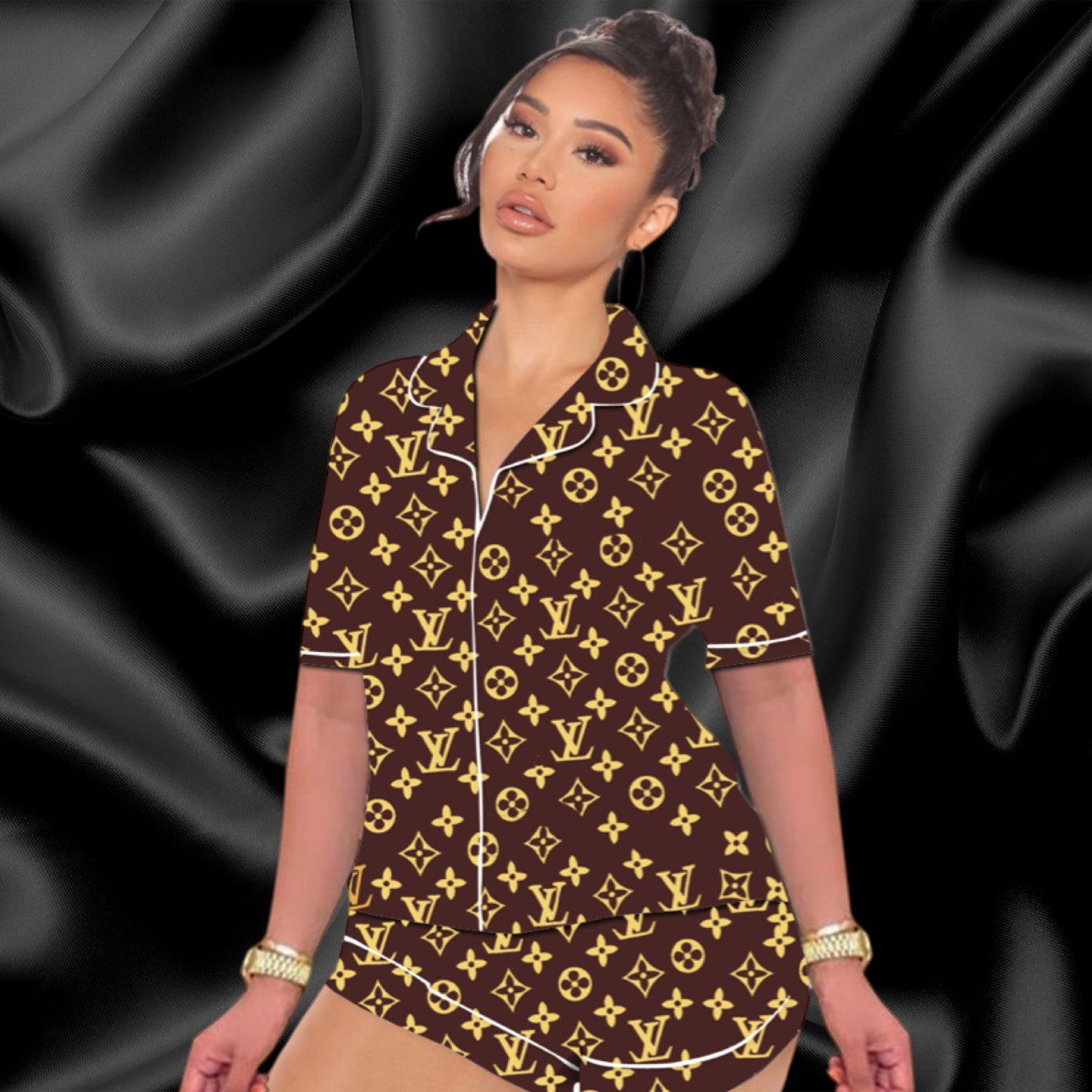 Brown Louis Short Set