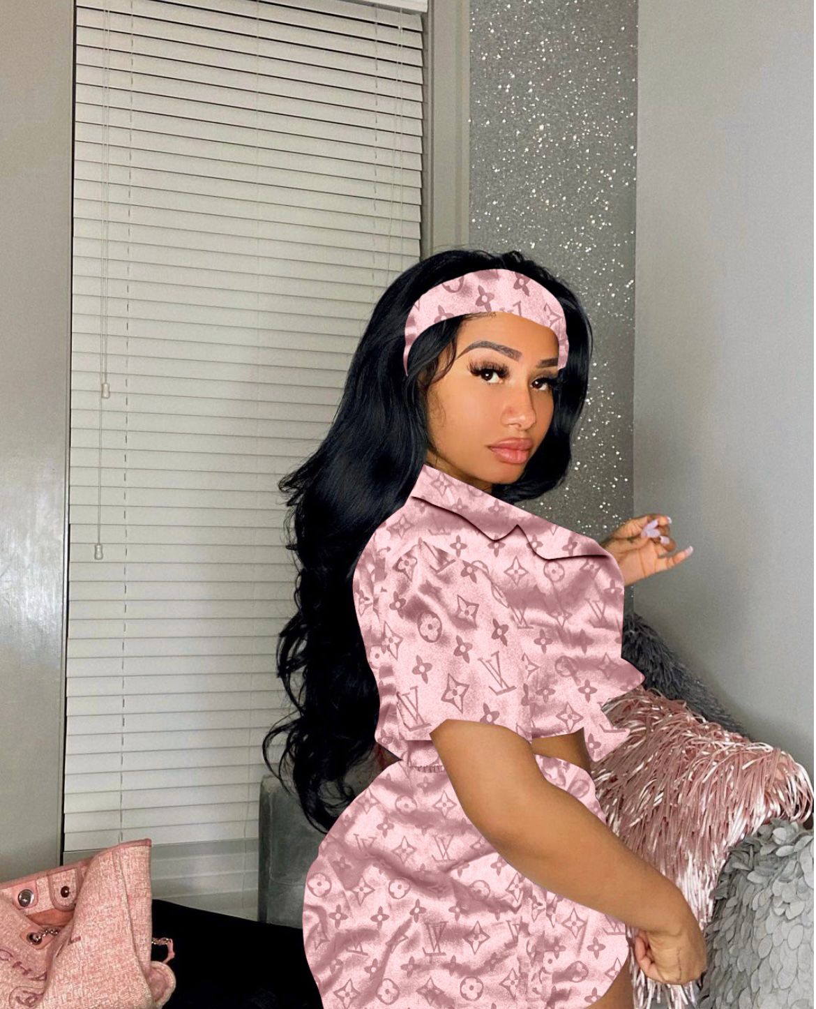 Pink Louis Short Set