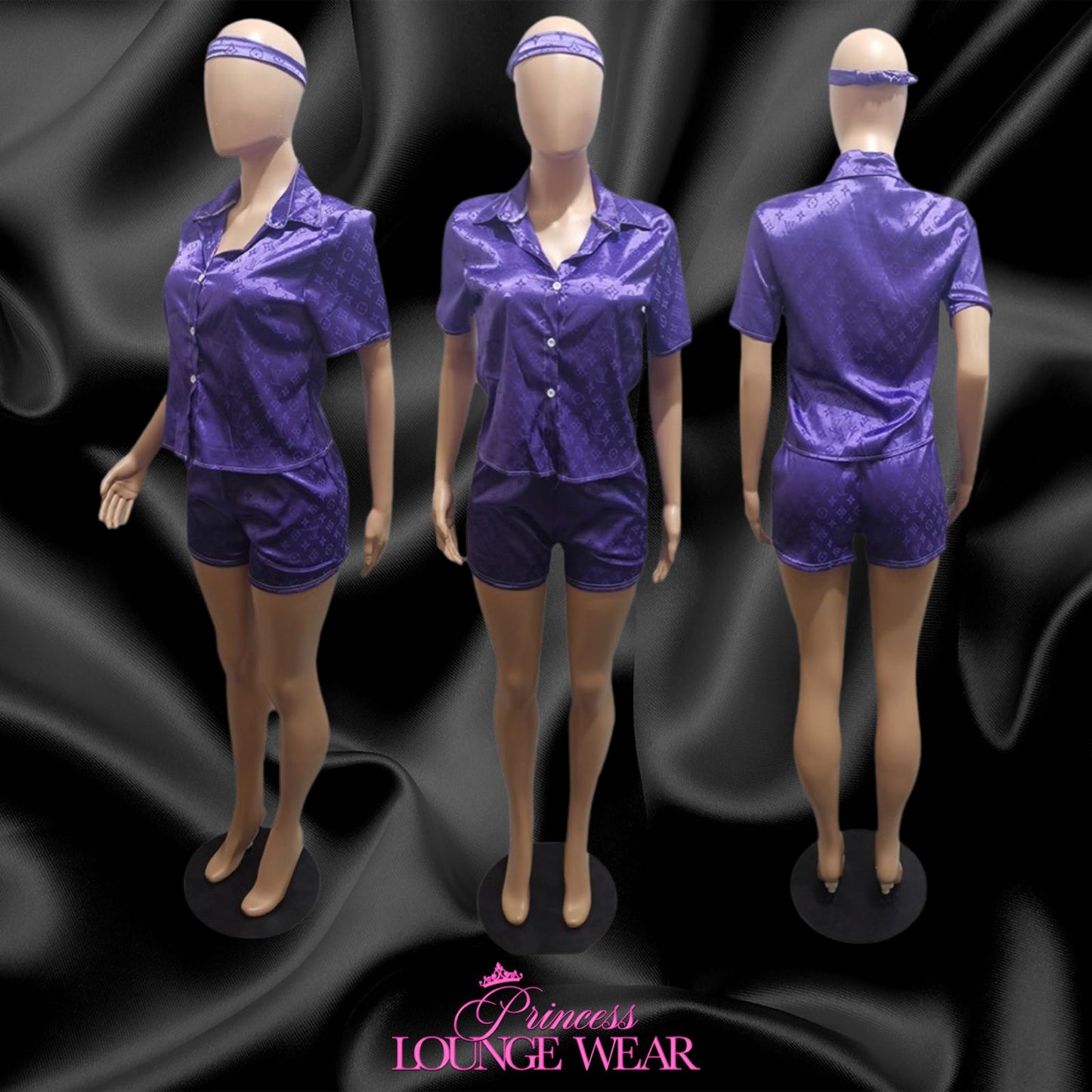 Purple Louis Short Set