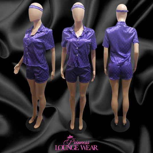 Purple Louis Short Set